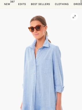 Tuckernuck Chambray Button-Down Shirt in Light Blue